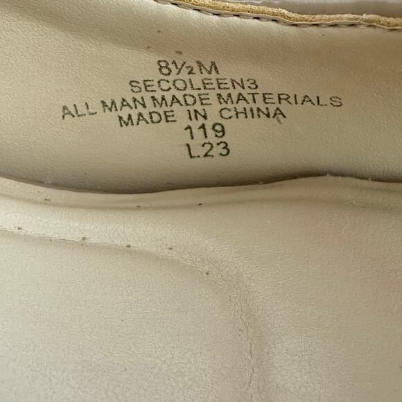 EASY‎ SPIRIT COLEEN PEEP TOE FAUX LEATHER WEDGES IN NATURAL NWOB WOMEN'S 8.5M - Picture 12 of 12